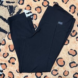 PINK Black Active Leggings with Side Pocket